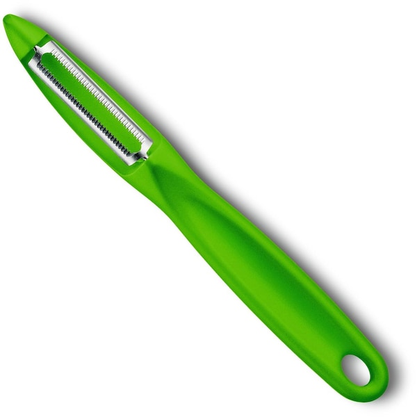 Swiss Army Brands 2024 Kitchen Specialty Knives & Tools Peelers Kitchen Peeler, Serrated Green Packaged VIC-7.6075.4 - main